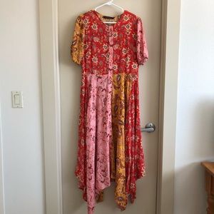 Zara Long Patchwork Dress